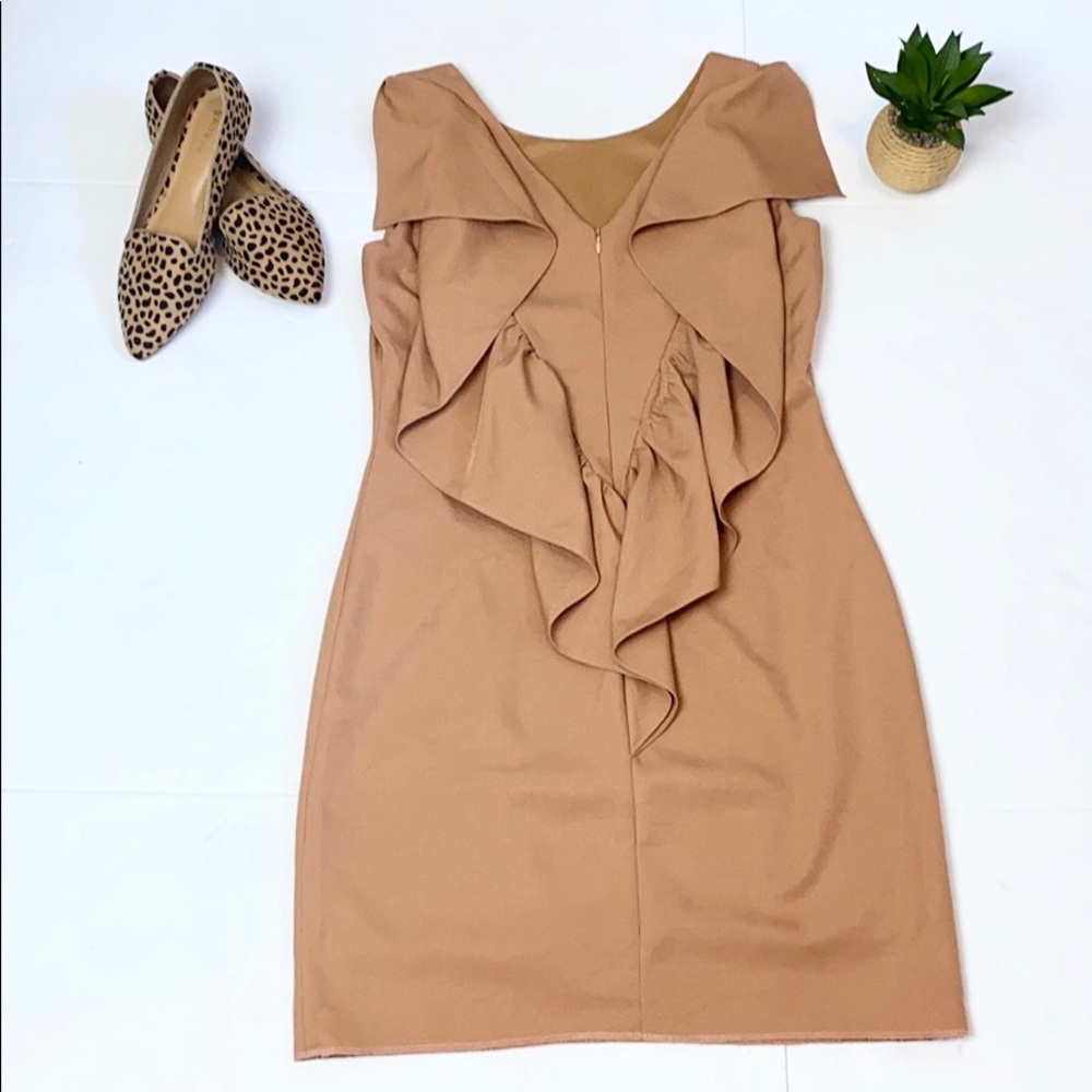 C. Luce tan/brown dress size M